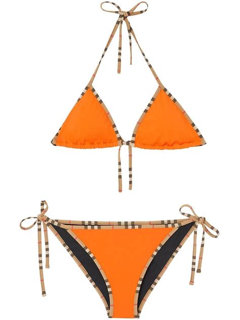 burberry lingerie|burberry orange bikini.